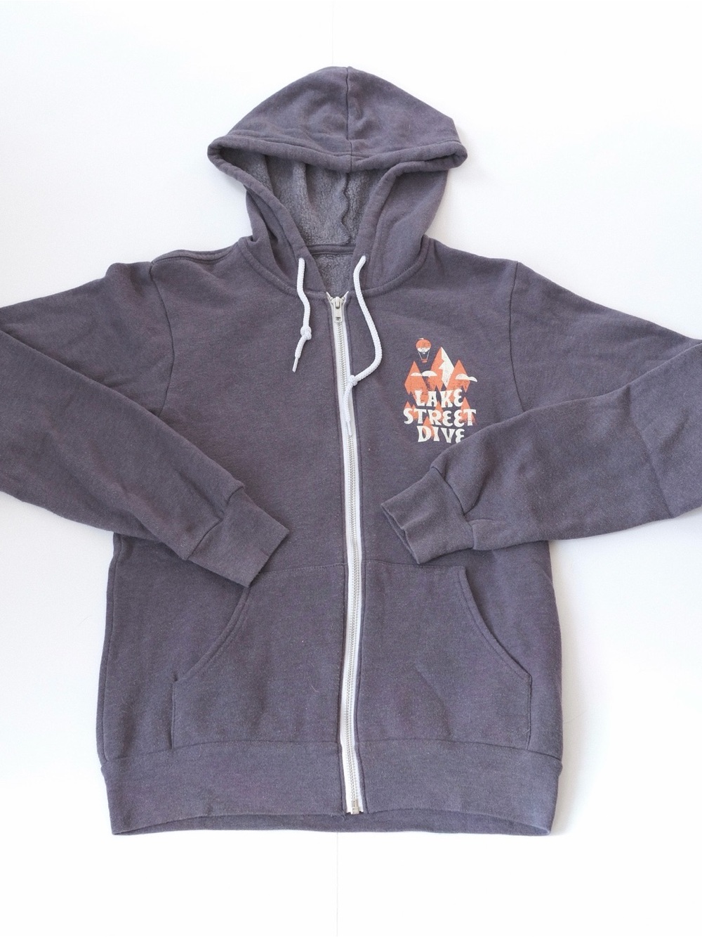 Lake Street Dive Navy Hot Air Balloon Zip Up Hoodie - Size XS Extra Small
